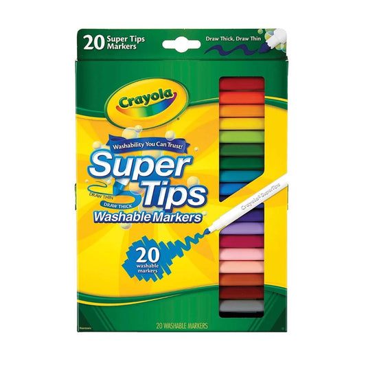 Plumones Crayola Super Tips 20 pz